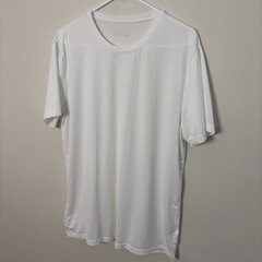 32 Degrees Cool Men’s Large White Short Sleeve Top Outdoors Slim Summer O7