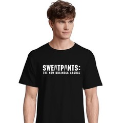 Hanes Sweatpants the New Business Casual Black Medium