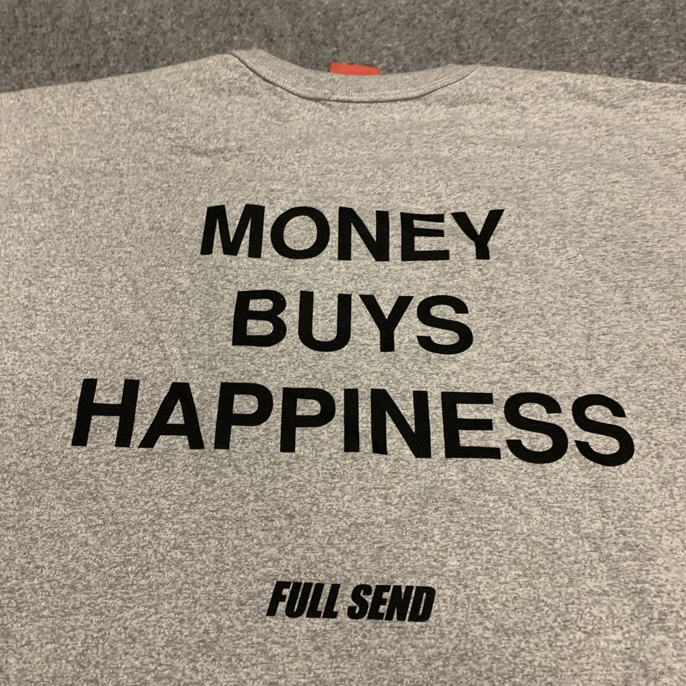 Nelk Boys FULL SEND Money Buys Happiness Shirt Size 2XL RARE Collab Limited Run