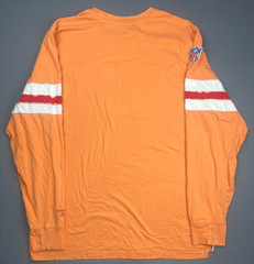 Reebok Tampa Bay Buccaneers Long Sleeve Shirt Mens XL Orange NFL Vintage Logo T