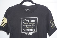 Grunt Style Freedom Ronald Reagan Quote Black T-Shirt Mens Size Medium