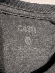Cash Unisex L Johnny Cash T-Shirt -Heathered Dark Grey