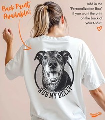 Custom Pet Portrait Comfort Tee Personalized Dog Cat Photo Shirt Gift