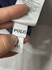 Polo Ralph Lauren Shirt Mens Large Navy Blue Crew Neck Classic Fit Preppy Casual