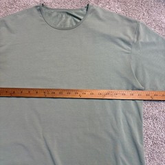 BYLT Shirts Mens XL Green Brown Lux Drop Cut Stretch Tagless Crewneck Lot Of 2