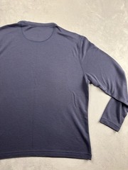 Orvis Crewneck Pullover Shirt Mens Medium Navy Long Sleeve Casual