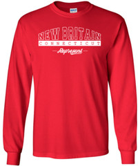 New Britain Connecticut State T-Shirt Long Sleeve Graphic Tee Unisex Apparel