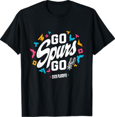 Go Spurs Go Basketball Season Game Day Basketball Fan T-Shirt S-3XL