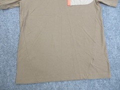 Puma Shirt Mens Small Brown Tan Block Nylon Pocket Outdoor Performance Tee
