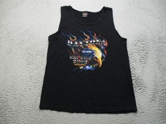 Vintage Harley Davidson Shirt Mens M Black Sleeveless Daytona Bike Week 2002