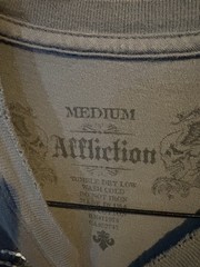 affliction t shirt men medium