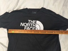 The North Face Men’s XL T-shirt Black Lightweight Cotton White Logo