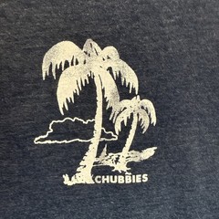Chubbies Mens NWT The Relaxer Tank Sleeveless Shirt Navy Sz S Ret $30