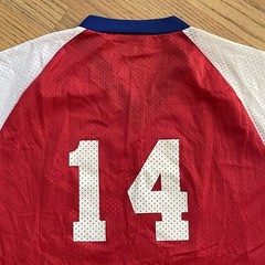 Vtg 80s West Seattle All Stars Mesh Raglan Baseball Jersey XL USA T Sports Red