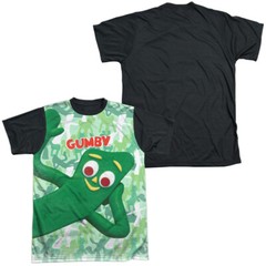 Gumby Gumbyflage Adult Halloween Costume T Shirt (Black Back), S-3XL