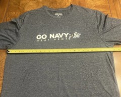 Go Navy Beat Army T-Shirt Men’s XL Gray Levelwear Collegiate Licensed NWT