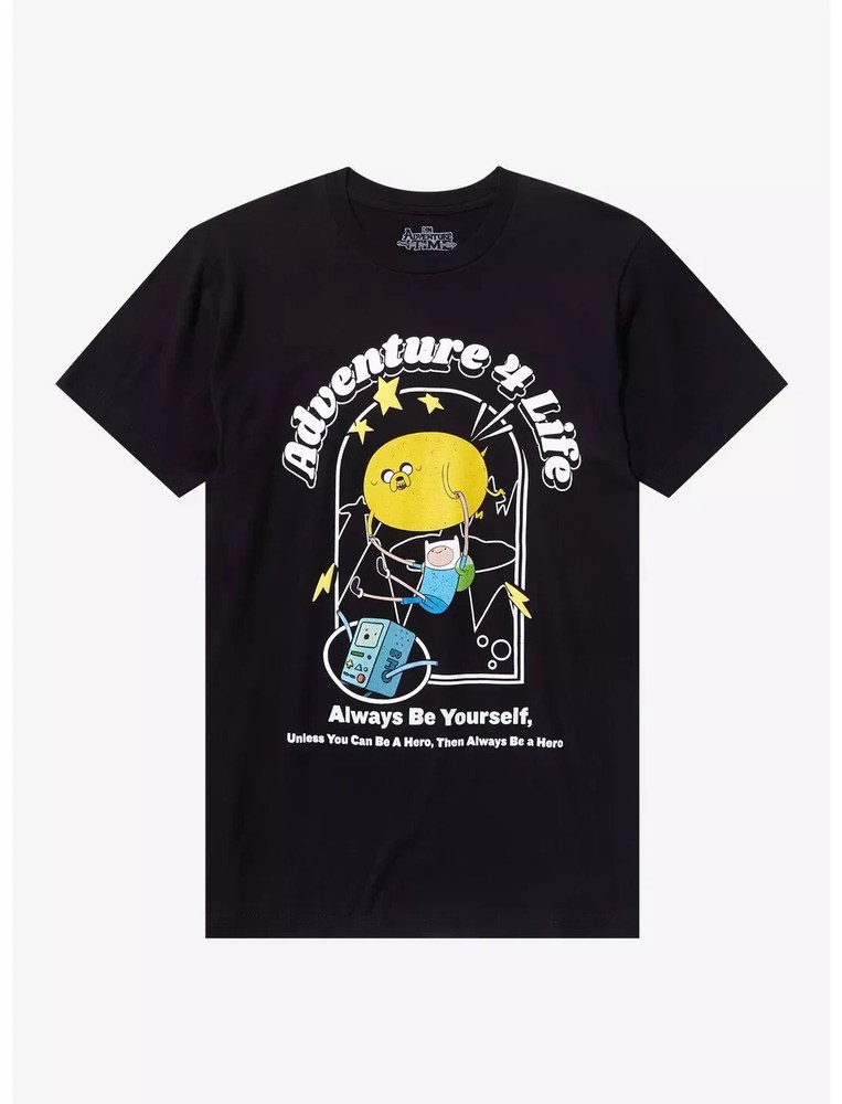 Adventure Time Mens Finn & Jake Adventure 4 Life Funny Cartoon Shirt New XS-3XL