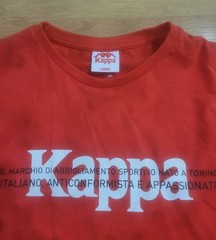 Kappa Men’s Short Sleeve T Shirt Red HB Etrus Size Large