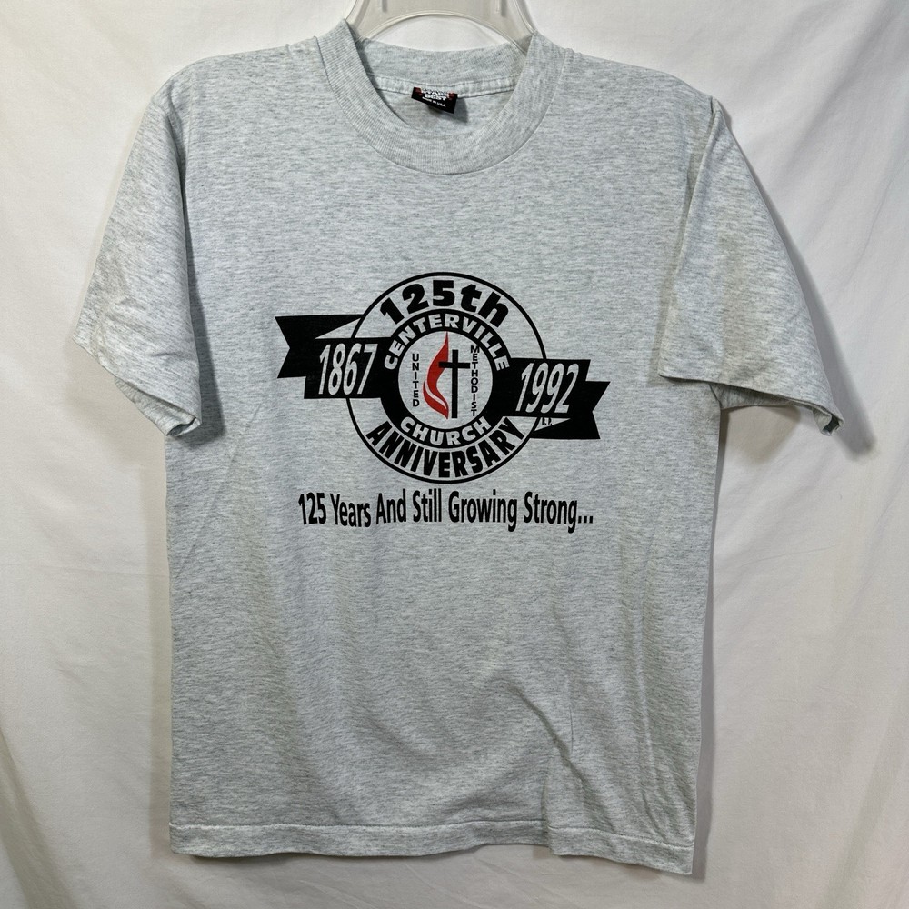 Vintage 90’s Single Stitch Centerville Church Medium Religious T-Shirt USA Made