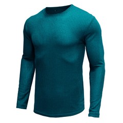 Zonbailon men’s t-shirt solid color breathable slim fit base shirt long sleeve