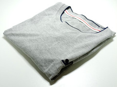 Slazenger T-Shirt Men’s UK Size L Grey Short Sleeve Crew Neck Contrasting Trim