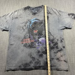 PacSun Shirt Mens Large Gray Night Prowlers Panther Skull Graphic Tee Tie Dye
