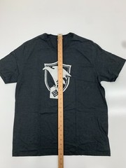 District Mens Black Graphic Print Short Sleeve Shirt Size Large
