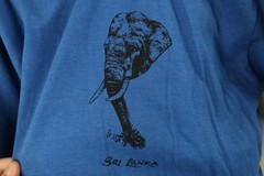 Vintage 90s Y2K Streetwear Mens Large Sri Lanka Elephant Short Sleeve T-Shirt