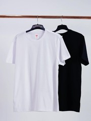 Mens Big & Tall Plus Size 12 Pack Black Cotton Short Sleeve Sweat Wicking Tees