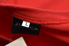 Jones Collection Rhinestone T-Shirt Red Short Sleeve Lion Circle Mens Large