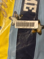 Supreme Patches Hockey Jersey Light Blue/Navy/Yellow (Fire & Ice) Size XL