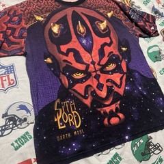 Vintage Star Wars Darth Maul All Over Print Lee Sport Mens Large