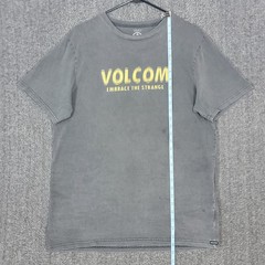 Volcom T-Shirt Mens Large Gray Modern Fit Embrace The Strange Skate Surf