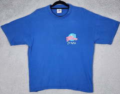 PLANET HOLLYWOOD T-Shirt Mens XL Blue Praha Prague Czech Republic VINTAGE