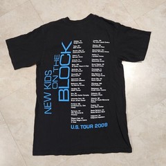 VTG Y2K 2000s New Kids On The Block NKOTB US Tour 2009 S Small Band Tee T Shirt