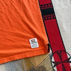 Vintage Ecko Unltd Orange Embroidered Rhino Logo T-Shirt XXL Streetwear Y2K