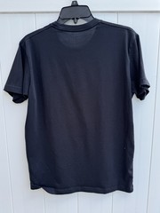 Uniqlo Black T-Shirt Size Large Basic Crew Neck Cotton Polyester