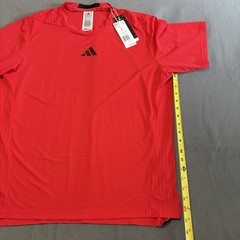 Adidas D4T TEE Training T-Shirt Men Large Red JY6341 Climacool Performance NWT