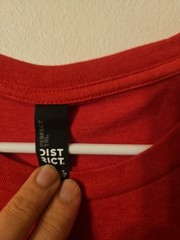 District Red ‘Hit Parade’ Short Sleeve Men’s Tee