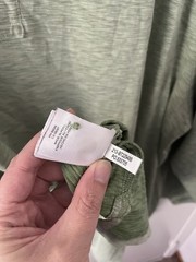 Tommy Bahama Islandzone Heather Green Henley Long Sleeve Space Dye UPF 30 3XLB