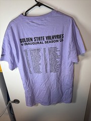 golden state valkyries opening day fan shirt large rare unique