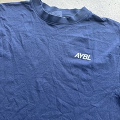 AYBL Lift Club Blue Mens Sz Medium Double Sided With Logo Gym Weights Cross Fit