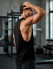 Tank Tops Men Bodybuilding Gym Shirts Cotton Lightweight Sleeveless Athletic …
