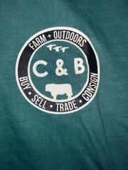 New C&B Farm + Outdoors Green Comfort Colors Heavyweight T-Shirt Farming Alabama