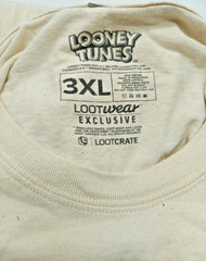 Looney Tunes Bugs Bunny w/Carrot Cream T-shirt 3XL Uni