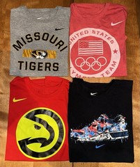 Lot Of 32 Mens Nike T-Shirts Mixed M L XL Light Wear NBA NFL NCAA Etc Athletic