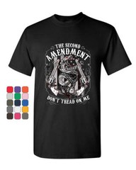 The Second Amendment T-Shirt Don’t Tread on Me Gadsden Snake 2A Mens Tee Shirt