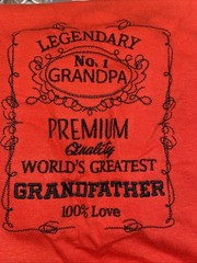 Gilden greatest father T-Shirt And Cap # 1 Dad Medium NEW Legendary world’s