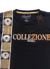 Men’s Bucheli Cotton T Shirt,Italian Style,Slim Fit,Stretch M L.…A12.A