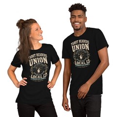 Tarot Readers Union Local 13 T-Shirt Witchy Tarot Card Reading Tee Black XS-5XL